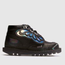 Kickers Kick Hi Rainbow Wing Girls Toddler in Black & pink Kickers Kick Hi Rainbow Wing,1 of 4