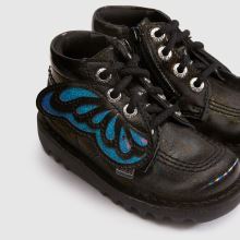 Kickers Kick Hi Rainbow Wing Girls Toddler in Black & pink Kickers Kick Hi Rainbow Wing,3 of 4