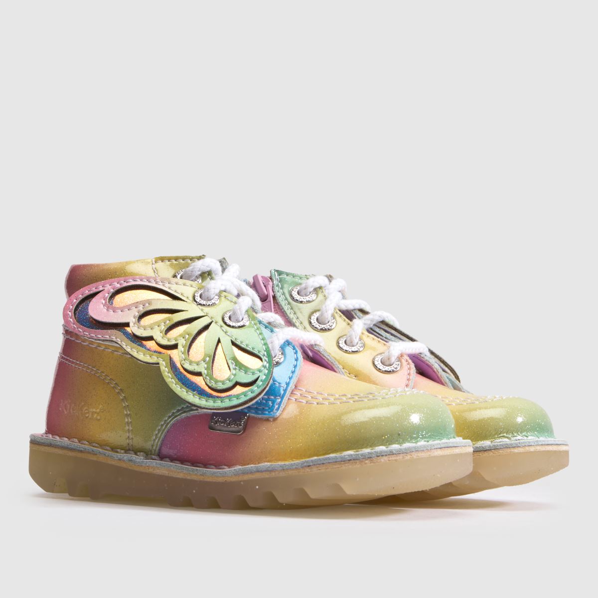 Kickers Kick Hi Rainbow Wing Girls Toddler in Multi Kickers Kick Hi Rainbow Wing 1