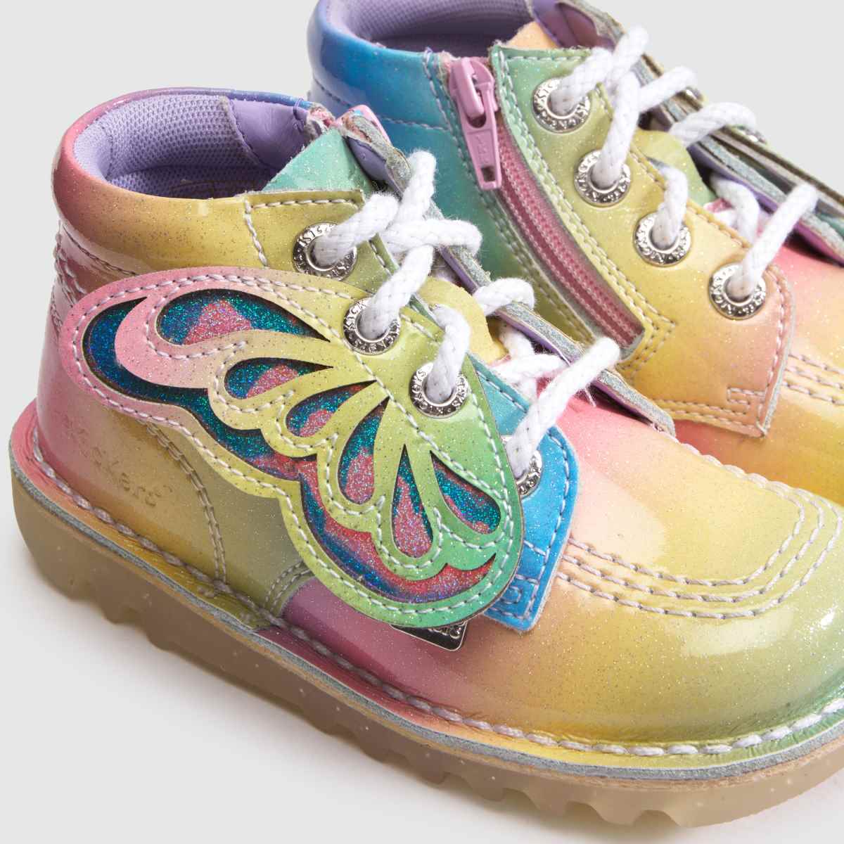 Kickers Kick Hi Rainbow Wing Girls Toddler in Multi Kickers Kick Hi Rainbow Wing 4