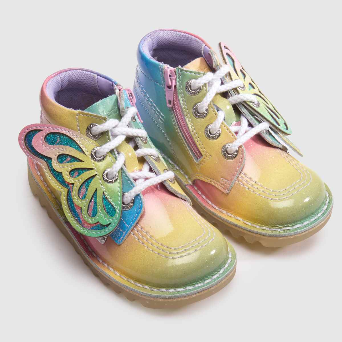 Kickers Kick Hi Rainbow Wing Girls Toddler in Multi Kickers Kick Hi Rainbow Wing 7