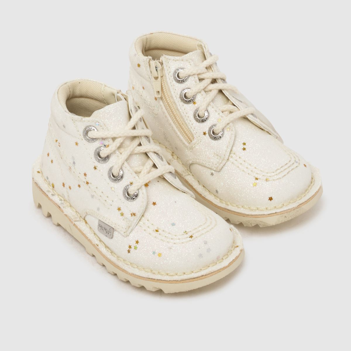 Kinder Kickers Weiß Kick Hi Glitter Boots Kickers Kick Hi Glitter 4