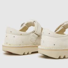 Kickers Kick T-Bar Glitter Girls Toddler in White Kickers Kick T-Bar Glitter,4 of 4