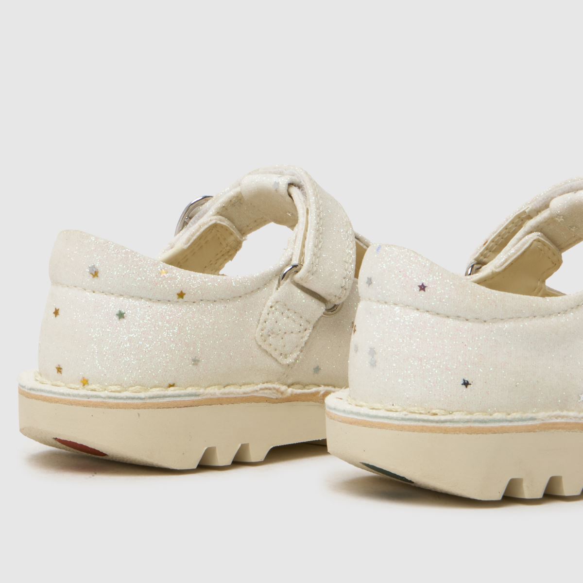 Kickers Kick T-Bar Glitter Girls Toddler in White Kickers Kick T-Bar Glitter 7