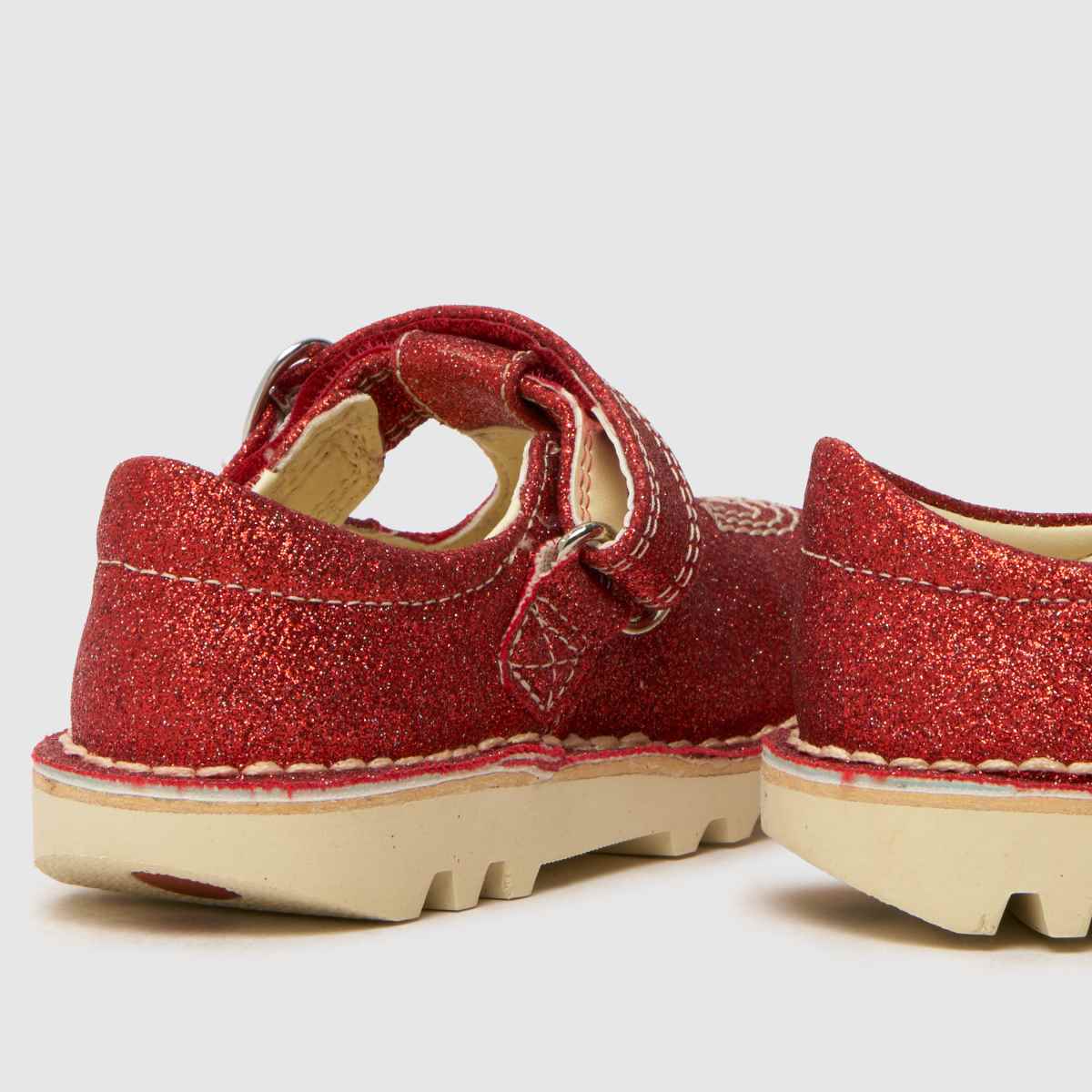 Kids Girls Toddler Red Kickers Kick T-Bar Glitter Shoes | schuh