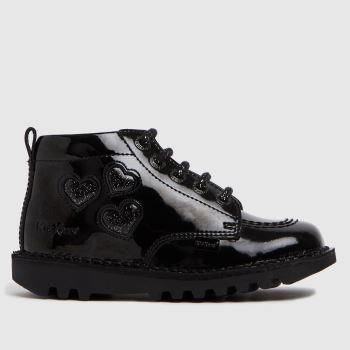 Kickers black hi heart Girls Toddler Boots Kickers black hi heart Girls Toddler Boots