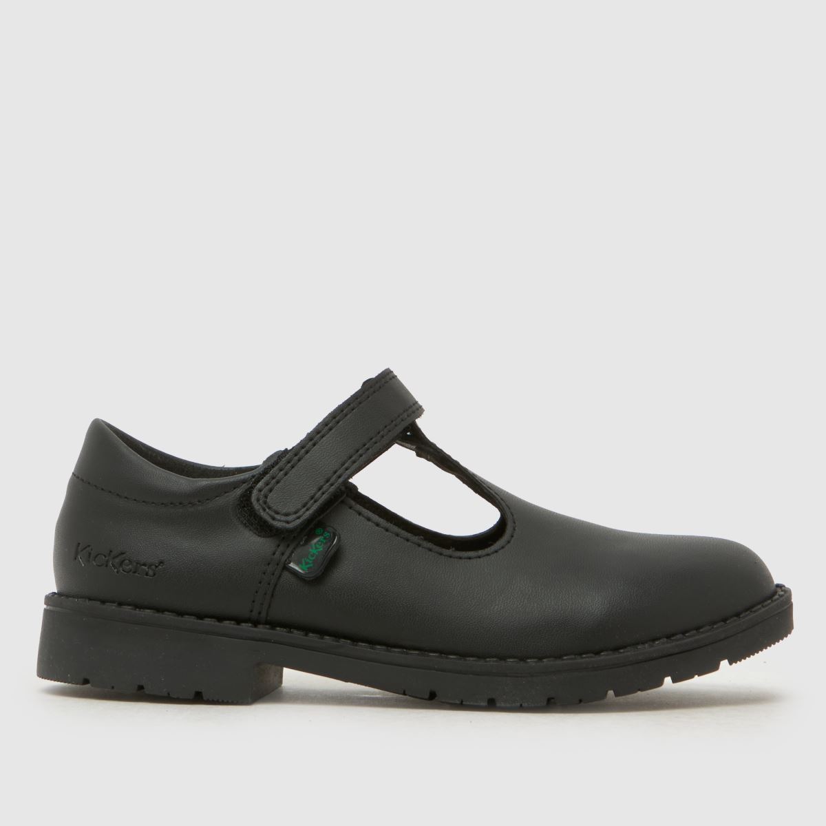 Kickers Black Lachly T-Bar Girls Toddler Shoes
