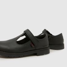 Kickers Lachly T-Bar Girls Toddler in Black Kickers Lachly T-Bar,4 of 4