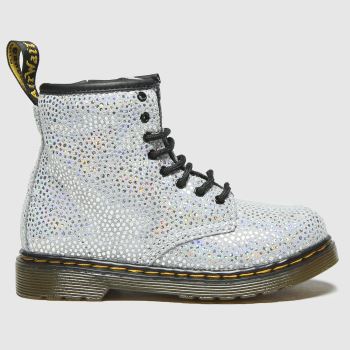 Dr Martens silver 1460 spot boots toddler Dr Martens silver 1460 spot boots toddler