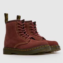 Dr Martens 1460 Girls Toddler in Burgundy Dr Martens 1460,2 of 4