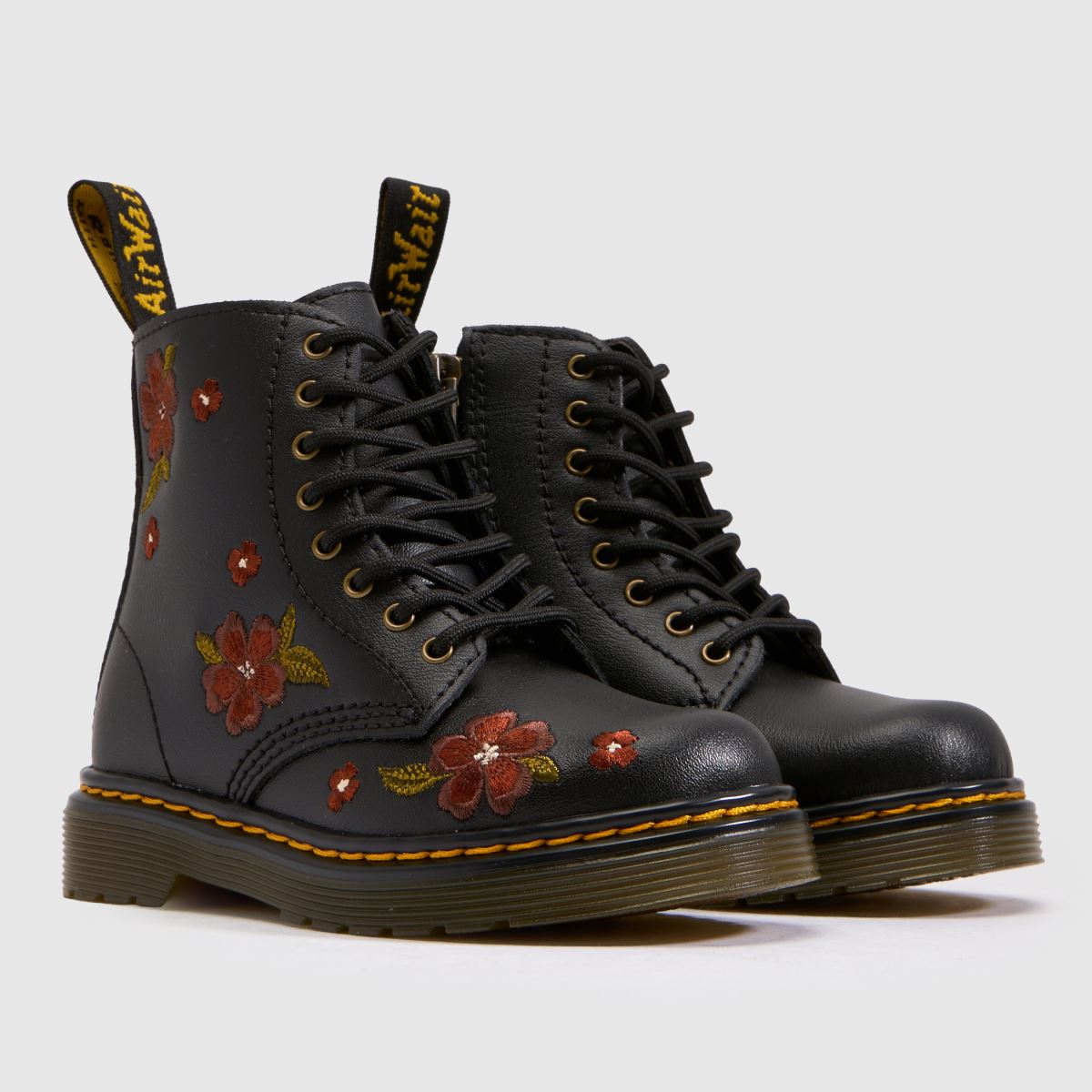 Dr Martens 1460 Girls Toddler in Black & Red Dr Martens 1460 1