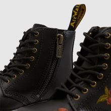Dr Martens 1460 Girls Toddler in Black & Red Dr Martens 1460,4 of 4