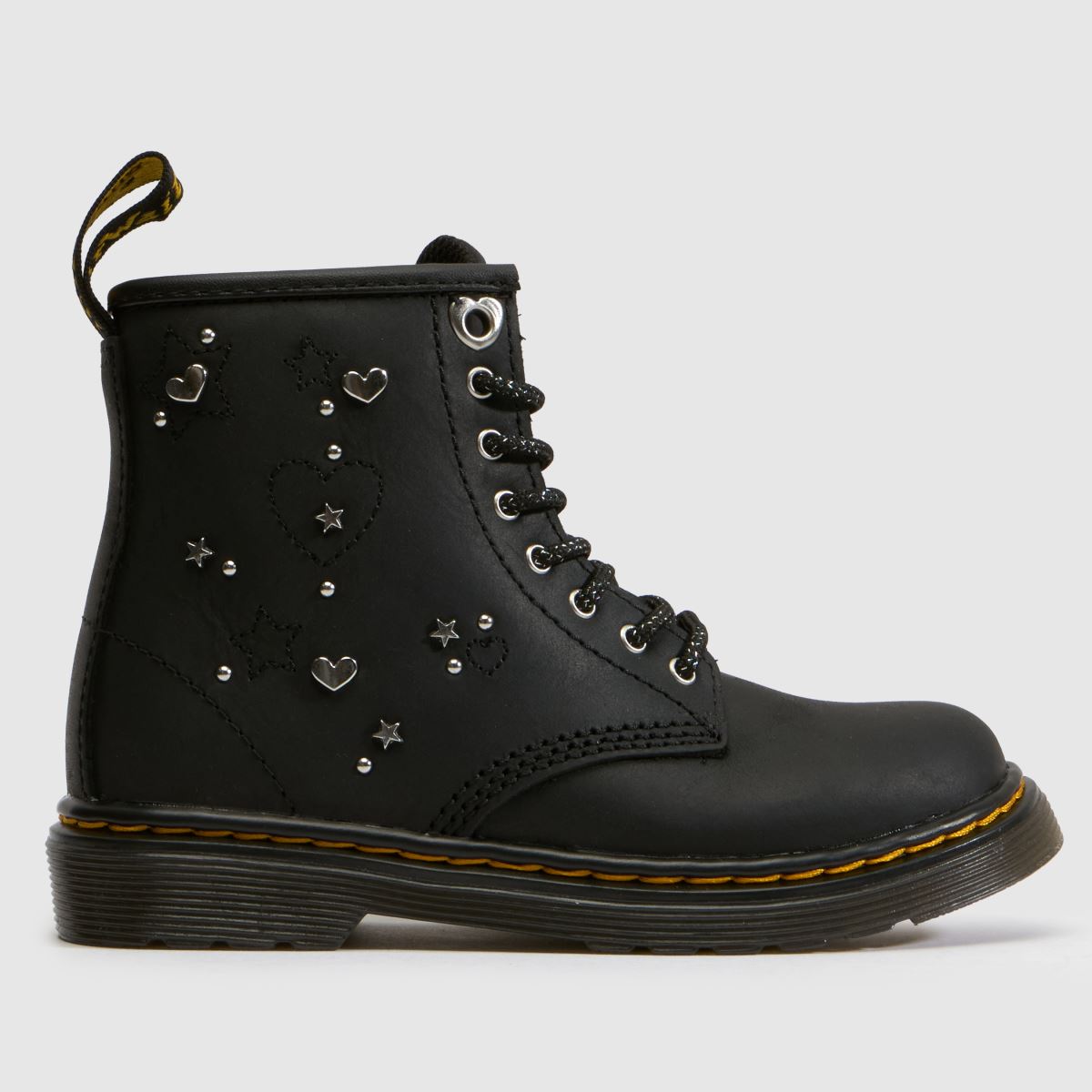 Dr Martens 1460 Girls Toddler in Black Multi Dr Martens 1460