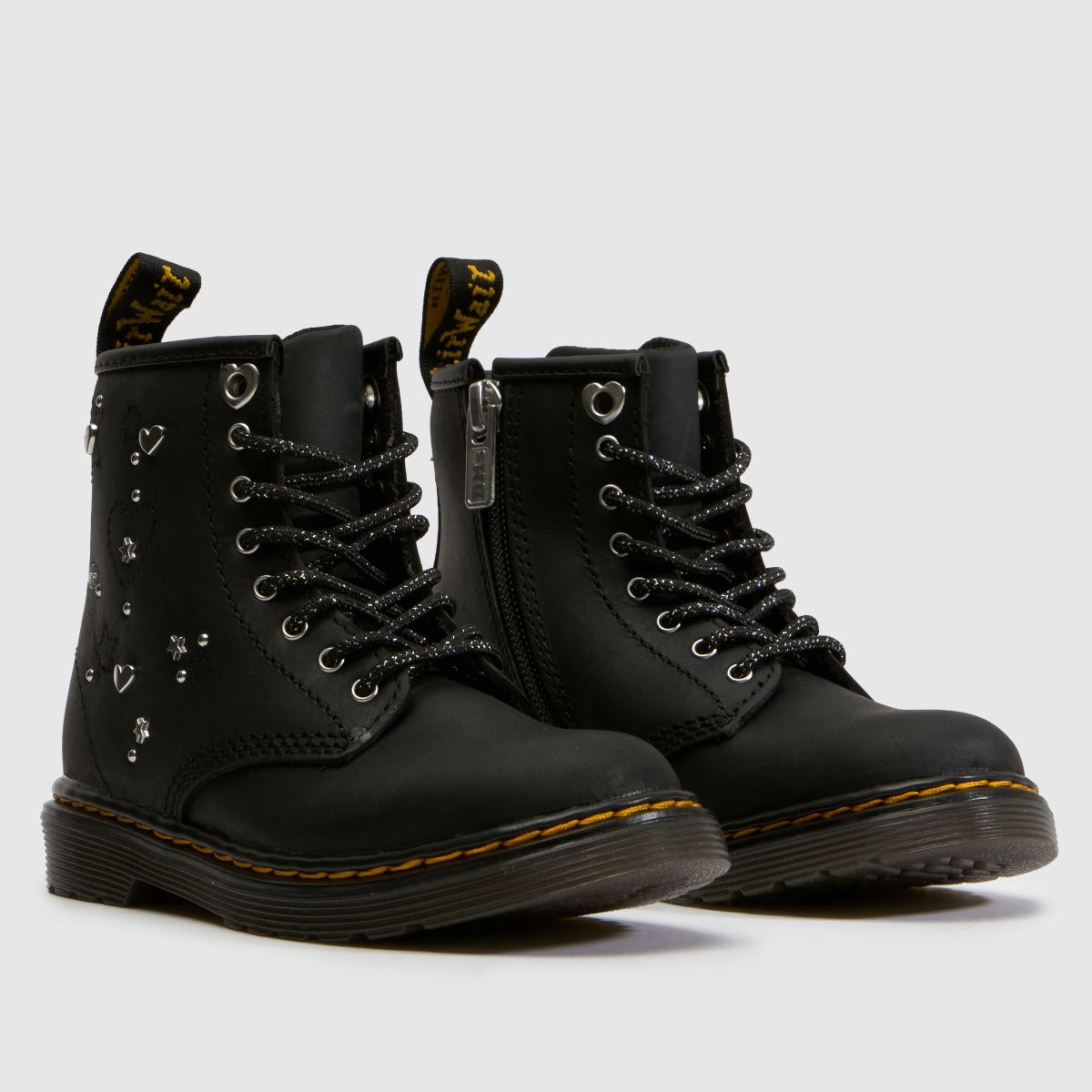 Dr Martens 1460 Girls Toddler in Black Multi Dr Martens 1460 1