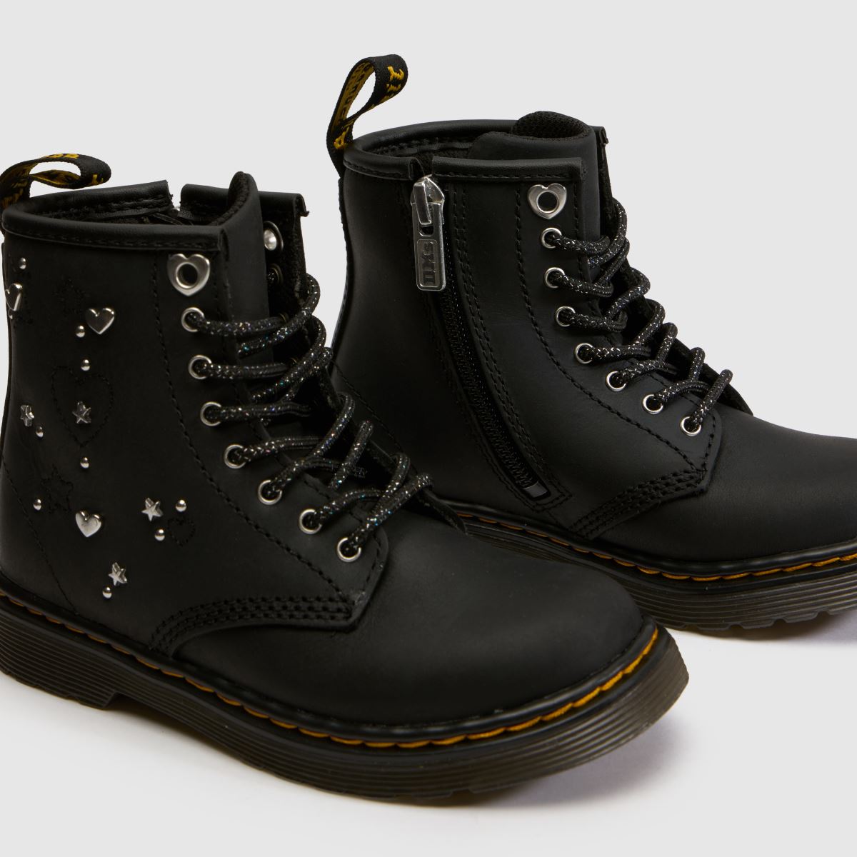 Dr Martens 1460 Girls Toddler in Black Multi Dr Martens 1460 4