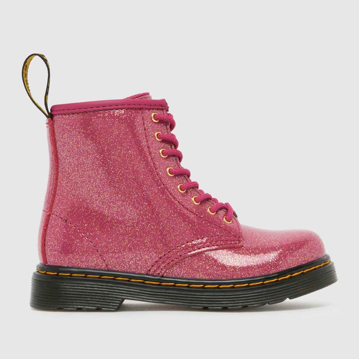 Dr. Martens Pink 1460 Nebula Glitter Girls Toddler Boots