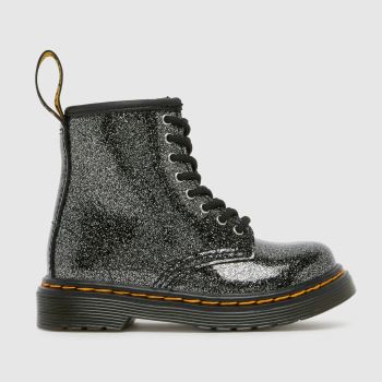 Dr Martens Black & Silver 1460 Glitter Girls Toddler