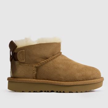 UGG Chestnut Ultra Mini Bailey Bow Girls Toddler