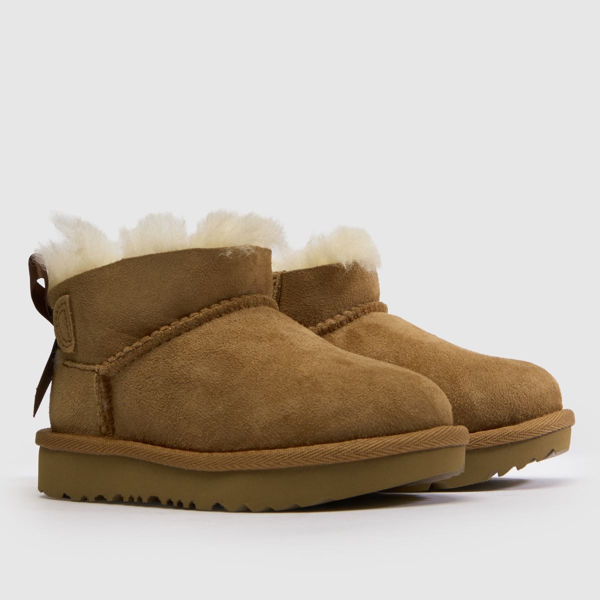 UGG Ultra Mini Bailey Bow Girls Toddler in Chestnut UGG Ultra Mini Bailey Bow 1