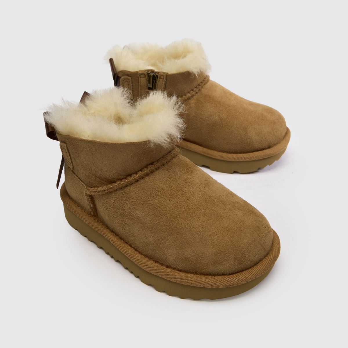 UGG Ultra Mini Bailey Bow Girls Toddler in Chestnut UGG Ultra Mini Bailey Bow 4