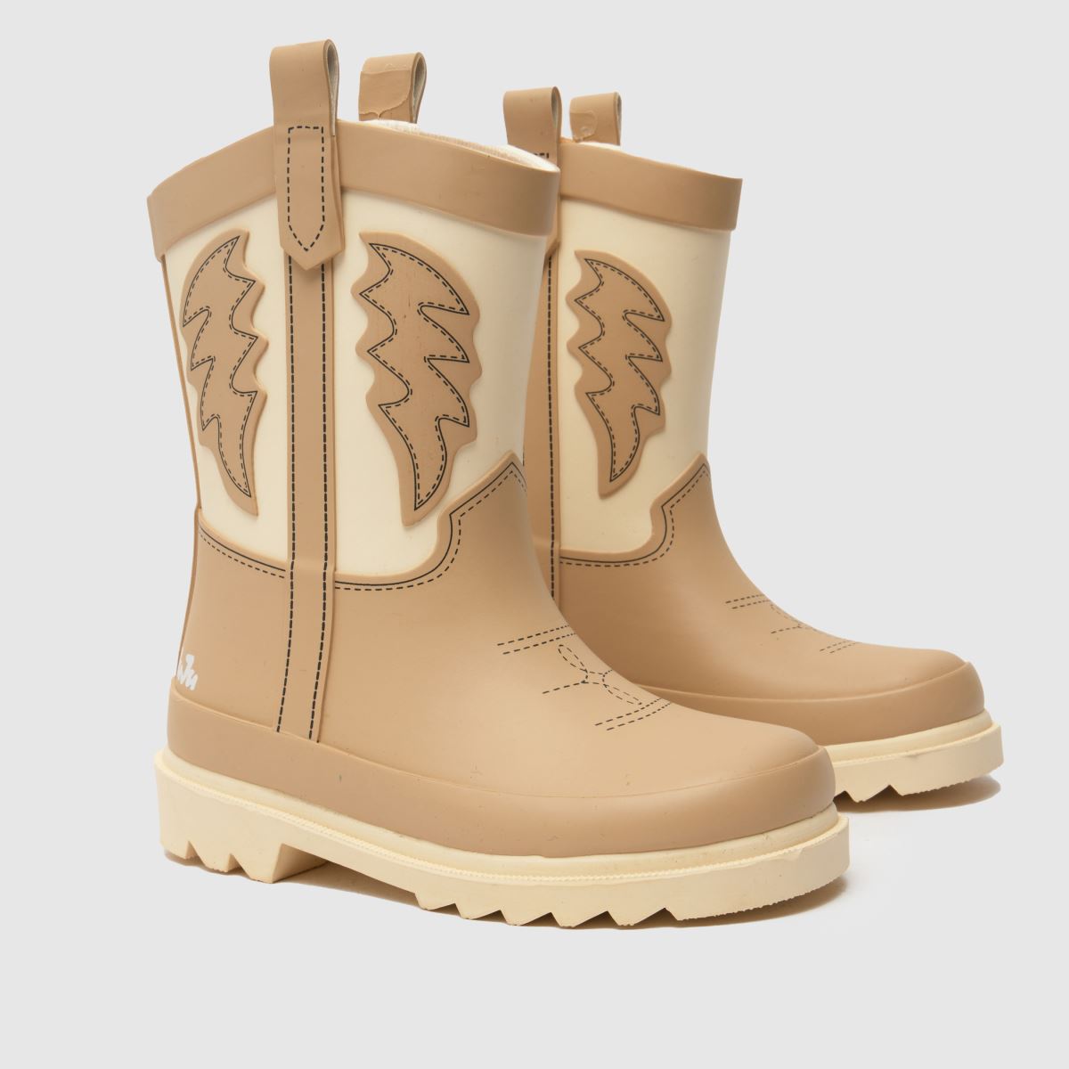 Kids Girls Toddler Beige JUJU JELLIES Dolly Wellies schuh - Main Image