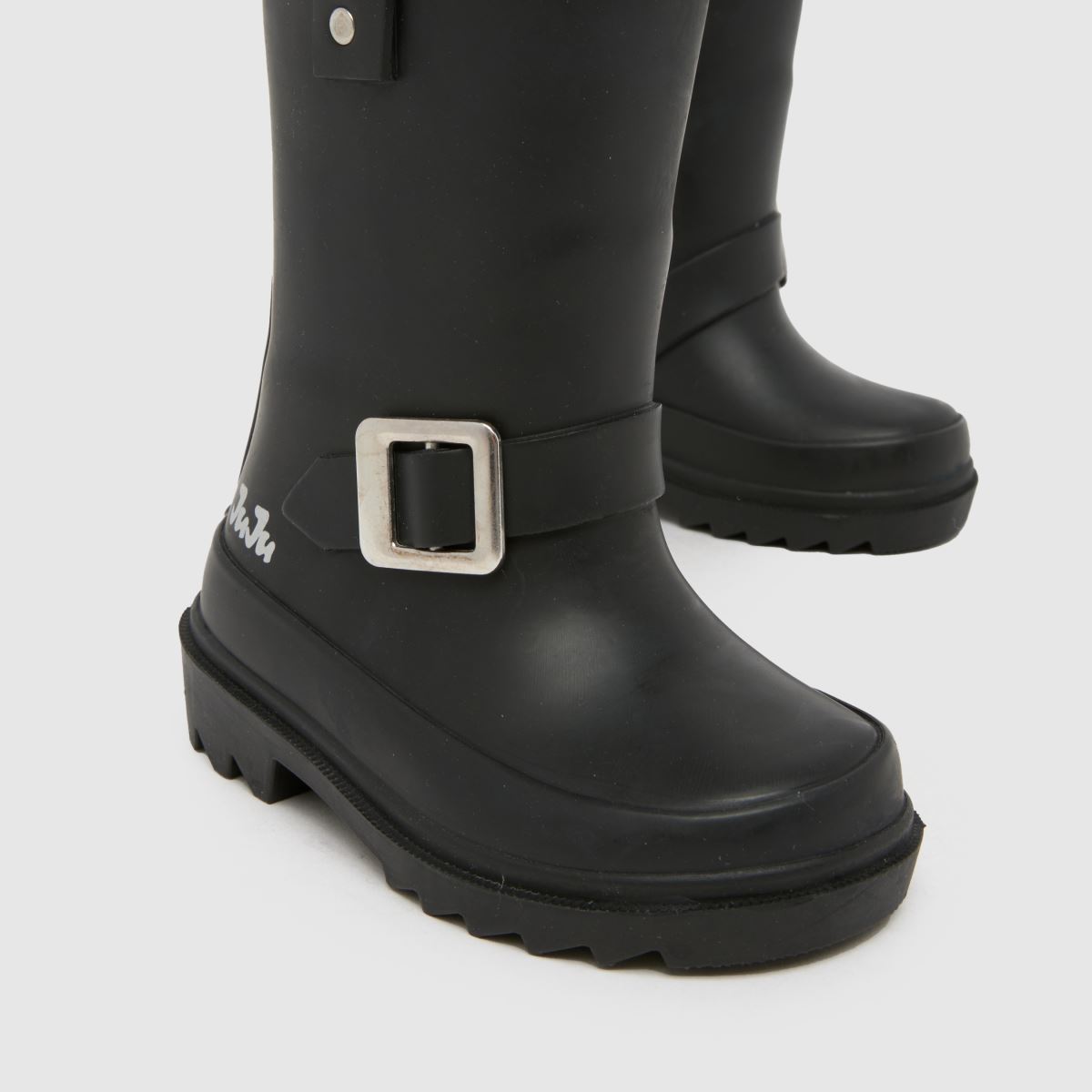 JUJU JELLIES Biker Wellie Girls Toddler in Black JUJU JELLIES Biker Wellie 4