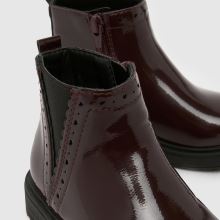 schuh Crystal Cheslea Girls Toddler in Burgundy schuh Crystal Cheslea,3 of 4