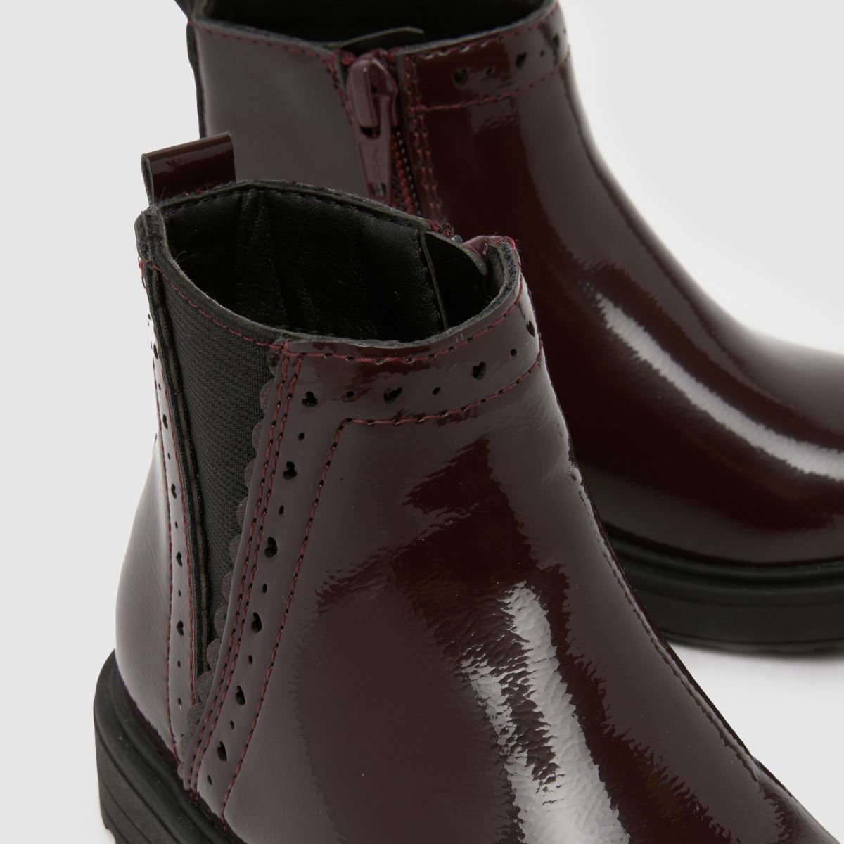 schuh Crystal Cheslea Girls Toddler in Burgundy schuh Crystal Cheslea 4