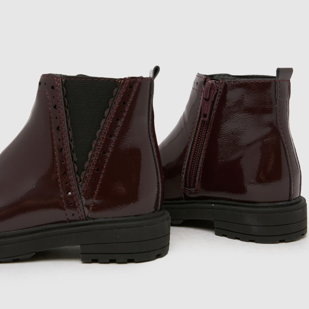 schuh Crystal Cheslea Girls Toddler in Burgundy schuh Crystal Cheslea 7