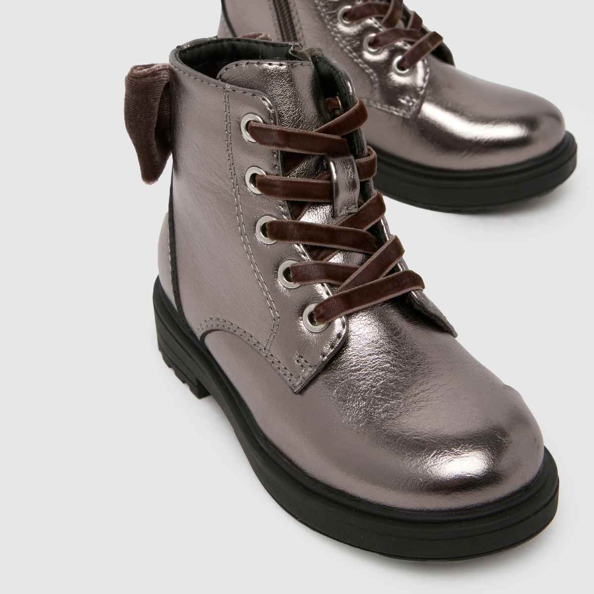 schuh Carla Classic Girls Toddler in Pewter schuh Carla Classic 4