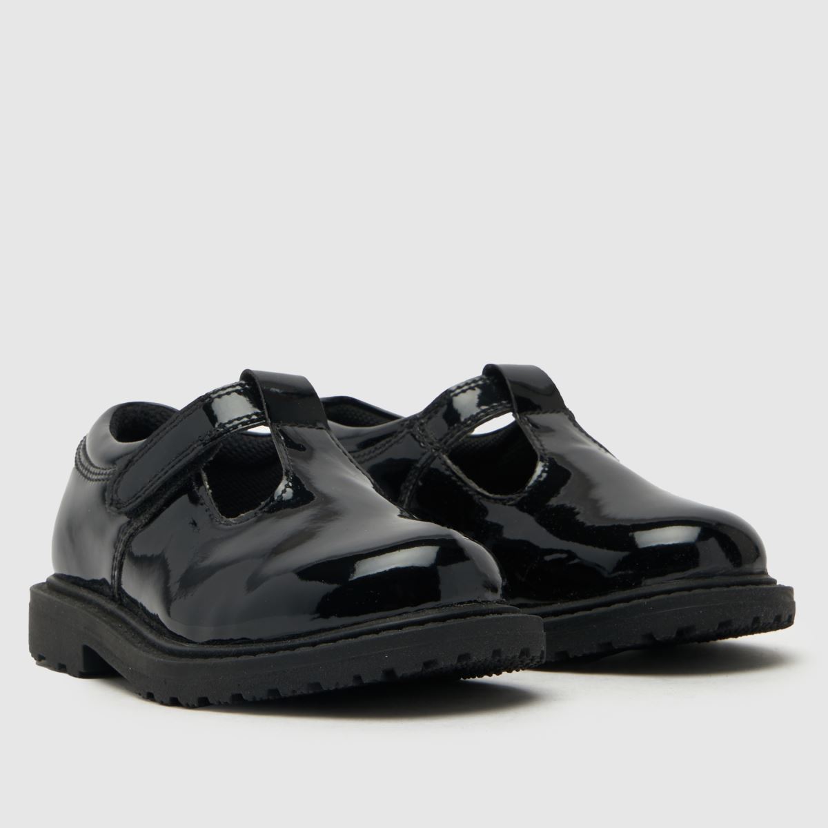 schuh Leaf T-Bar Girls Toddler in Black schuh Leaf T-Bar 1