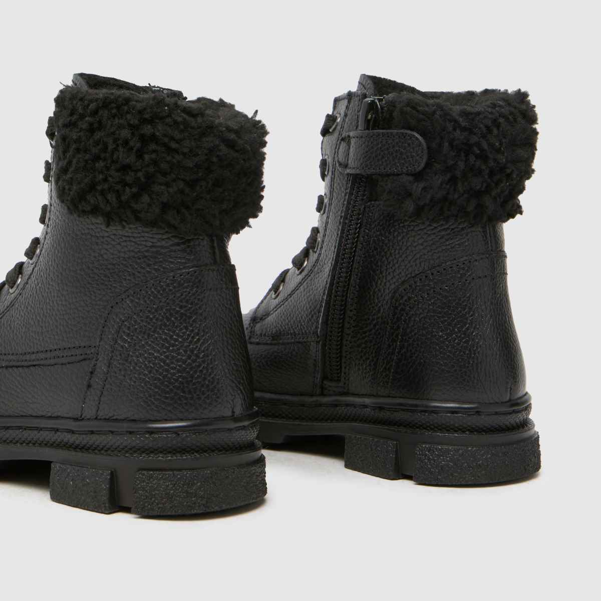 schuh Charley Fur Cuff Girls Toddler in Black schuh Charley Fur Cuff 7