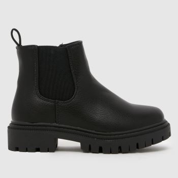 schuh Black Click Chunky Chelsea Girls Toddler
