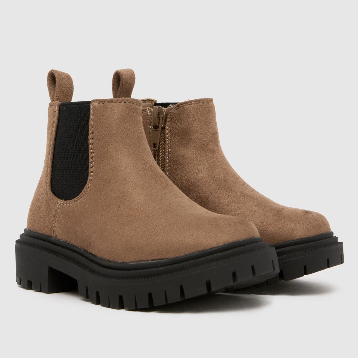 schuh Click Chunky Chelsea Girls Toddler in Taupe schuh Click Chunky Chelsea 1