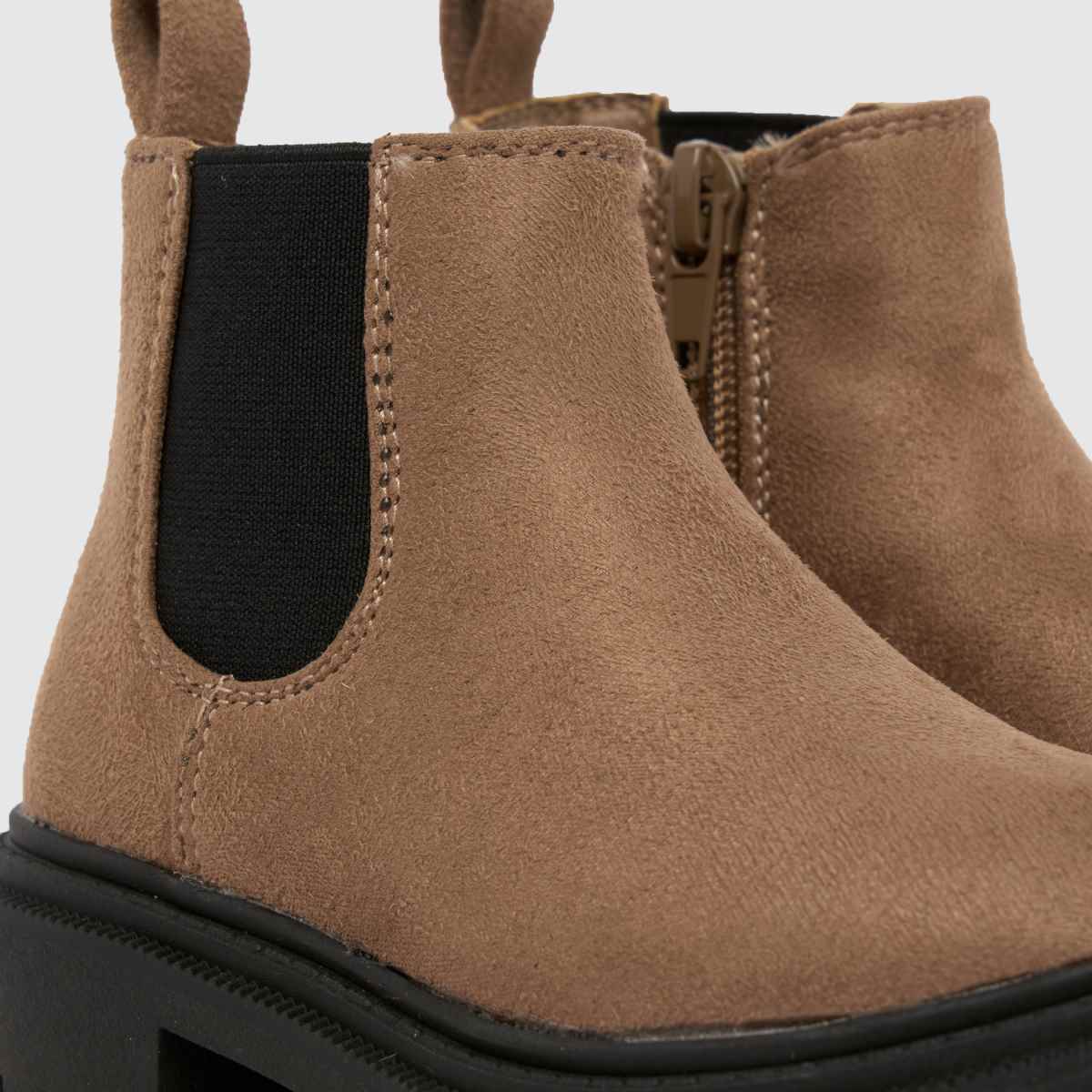 schuh Click Chunky Chelsea Girls Toddler in Taupe schuh Click Chunky Chelsea 4