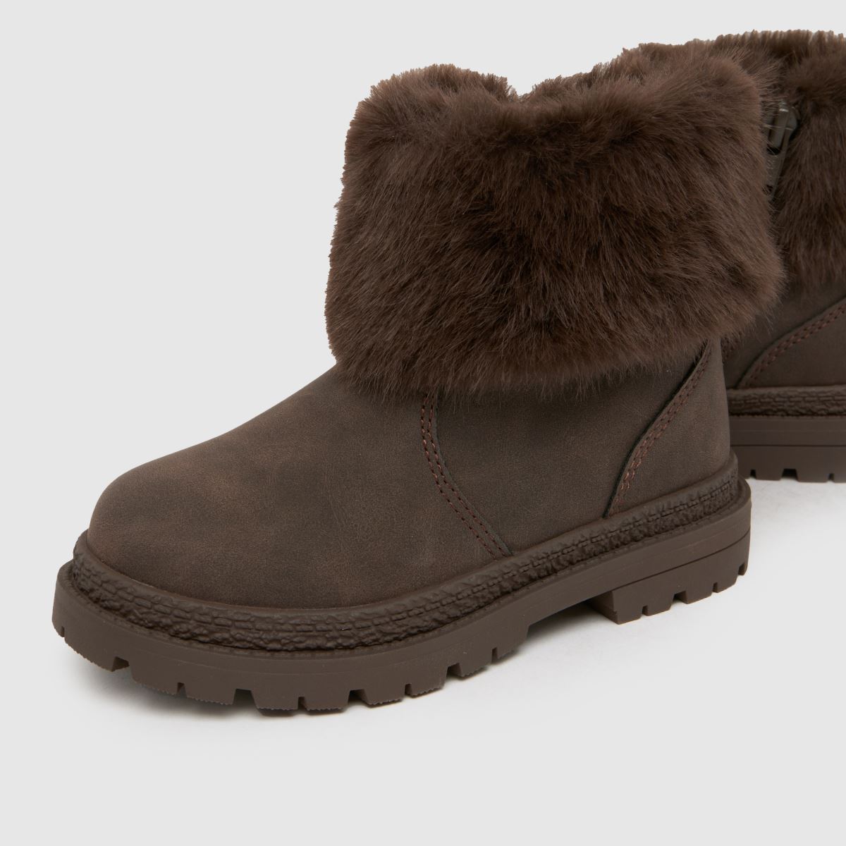 schuh Cranberry Fur Cuff Girls Toddler in Brown schuh Cranberry Fur Cuff 4