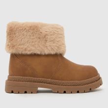 schuh Cranberry Fur Cuff Girls Toddler in Tan schuh Cranberry Fur Cuff,1 of 4