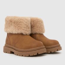 schuh Cranberry Fur Cuff Girls Toddler in Tan schuh Cranberry Fur Cuff,2 of 4