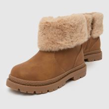 schuh Cranberry Fur Cuff Girls Toddler in Tan schuh Cranberry Fur Cuff,3 of 4