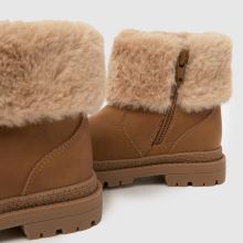 schuh Cranberry Fur Cuff Girls Toddler in Tan schuh Cranberry Fur Cuff,4 of 4
