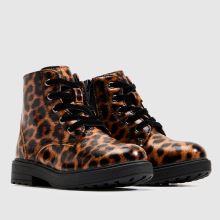 schuh Cuddle Lace Up Boot Girls Toddler in Beige & Brown schuh Cuddle Lace Up Boot,2 of 4