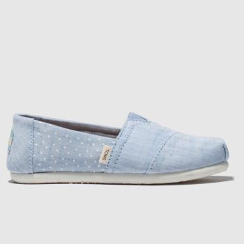 toms pale blue classic shoes junior toms pale blue classic shoes junior