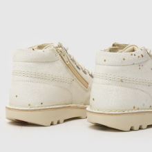 Kickers Kick Hi Glitter Girls Junior in White Kickers Kick Hi Glitter,4 of 4