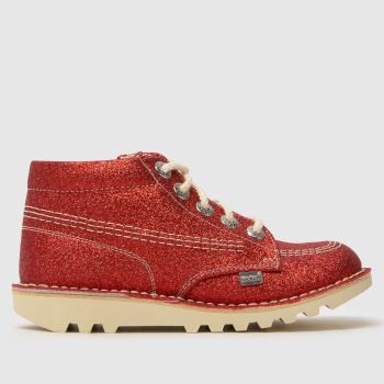 Kickers Rot Kick Hi Glitter Mädchen Junior