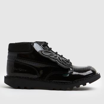 Kickers black hi faeries split boots junior Kickers black hi faeries split boots junior