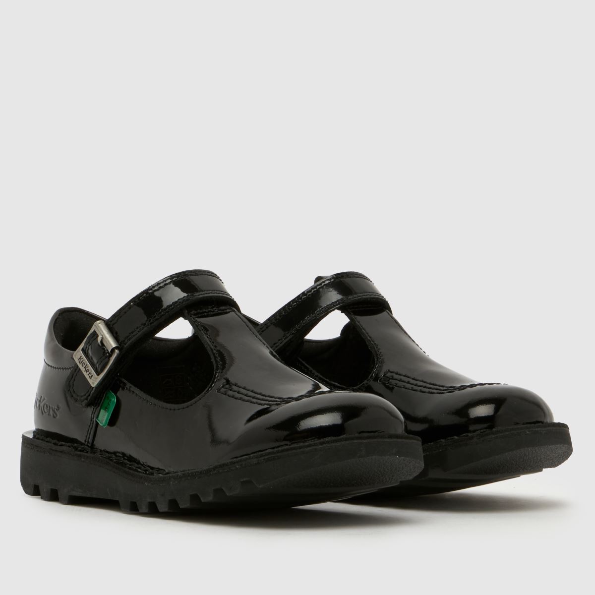 Kickers Kick T-Bar Girls Junior in Black Kickers Kick T-Bar 1