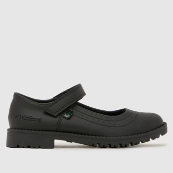 Kickers Black Kick Lachly Mary Jane Girls Junior