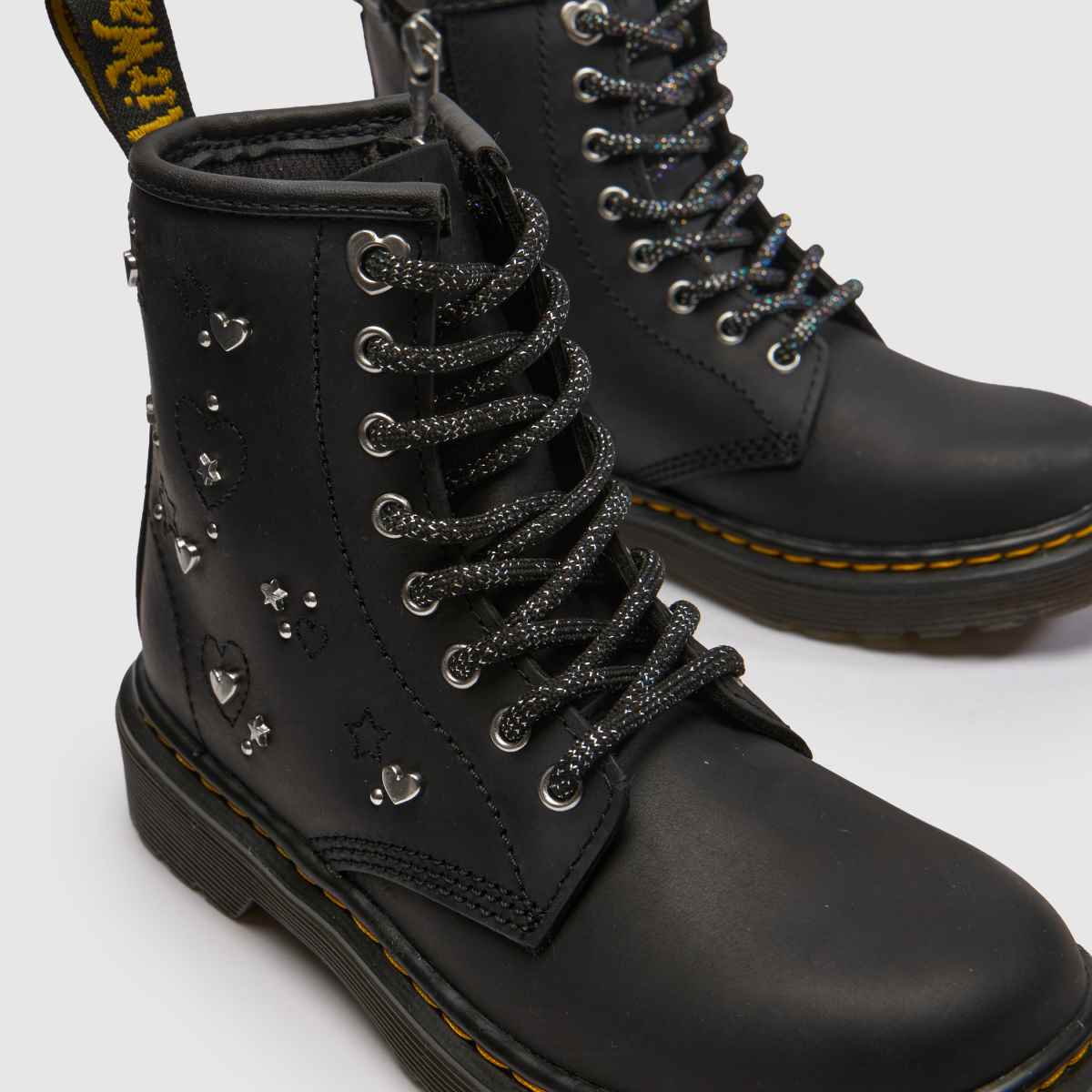 Dr Martens 1460 Girls Junior in Black Multi Dr Martens 1460 4