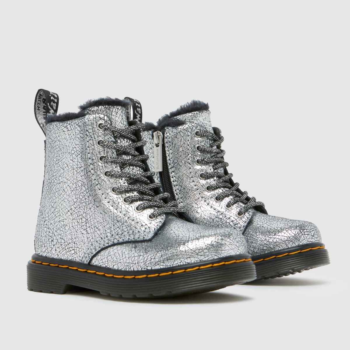Dr Martens 1460 Serena Girls Junior in Silver Dr Martens 1460 Serena 1