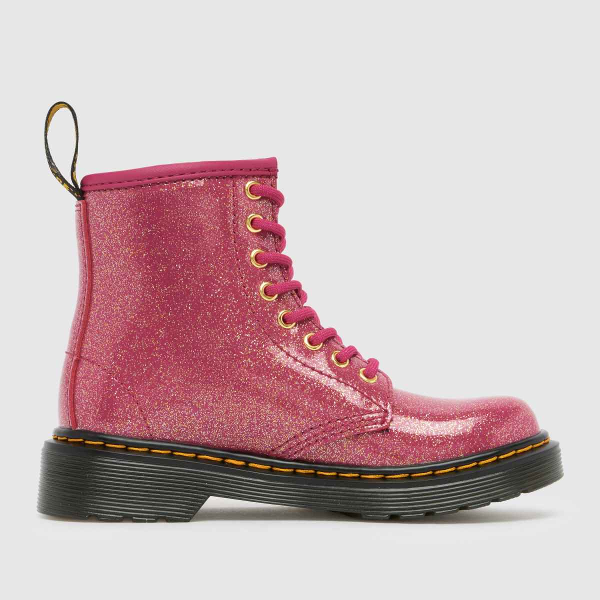 Dr. Martens Pink 1460 Nebula Glitter Girls Junior Boots